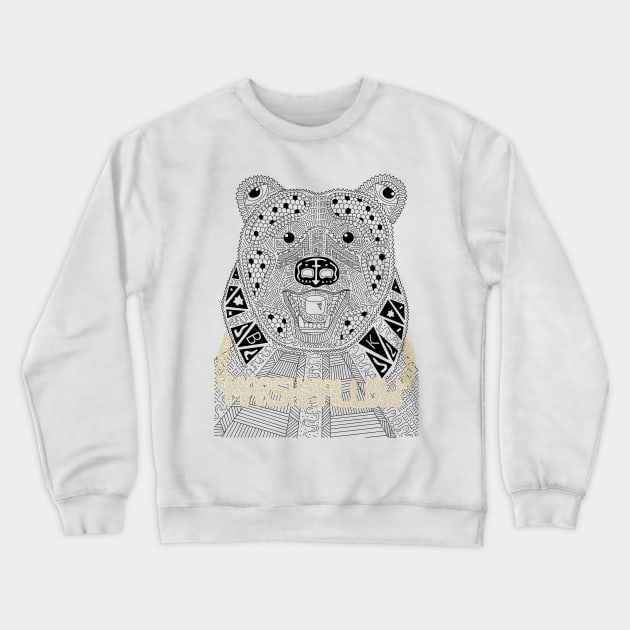 Gangsta Bear Crewneck Sweatshirt by Slightly Sketchy